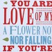 Rose Of My Heart letterpress print