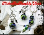 WBN Stupify Lampwork Necklace & Earring SET