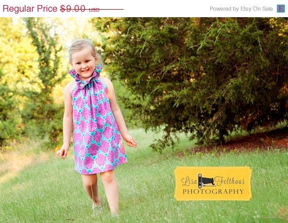 On Sale 2.50 Off Whimsy Couture Sewing Pattern/Tutorial PDF -- Poet Collar Top/Dress -- sizes 0m - 12 girls Instant