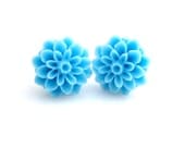 Blue Dahlia Earrings Buy 3 Get 1 Free