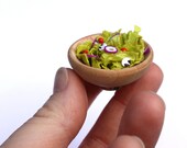 Strong Magnet - Fresh Garden Salad in Wooden Bowl