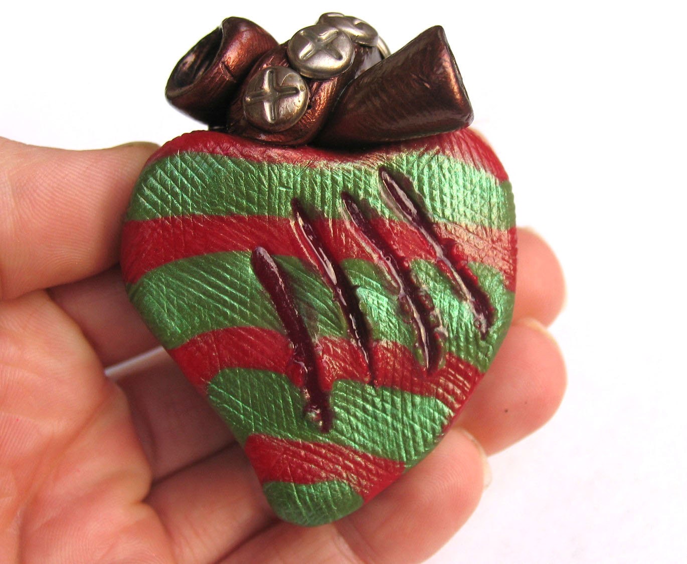 Made to Order - Freddy Kreuger Heart Necklace