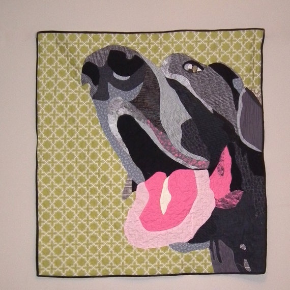 Art Quilt "Really Big George" Wall hanging