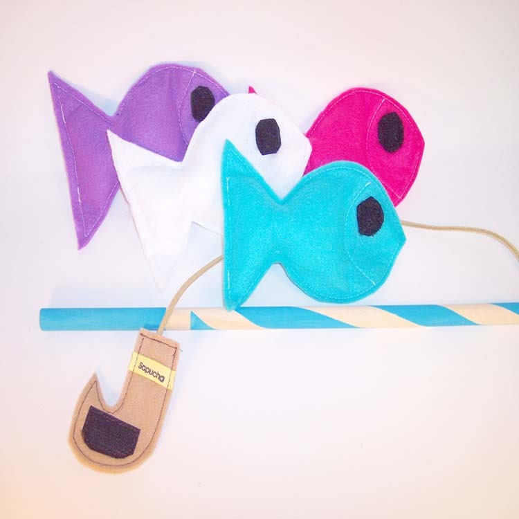 Felt Fishing Game, Fishing Game, Ecofriendly,  Montessori Toy -READY MADE