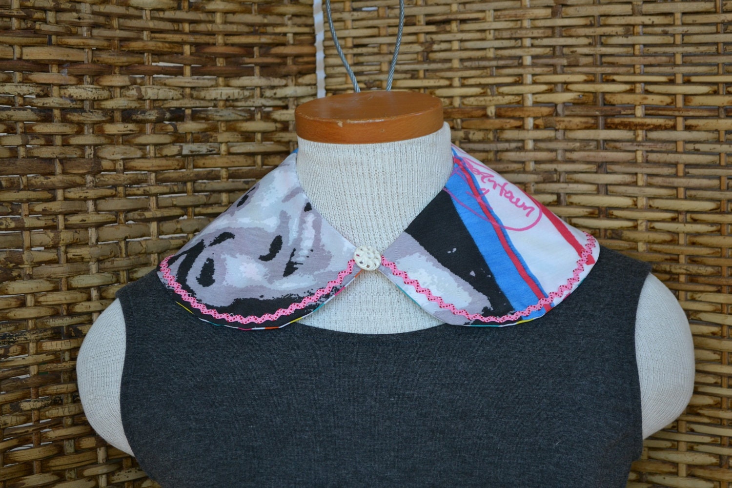 NKOTB Jonathan Knight Detachable Collar Necklace Peter Pan Reversible