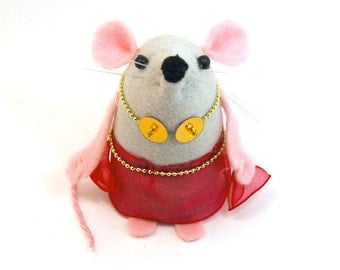Exotic Belly Dancer Ornament felt rat hamster mice cute gift for animal lover or collector by TheHouseofMouse - Lulu
