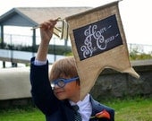 WEDDING sign. custom design.  here comes the bride. here she comes. ring bearer or flower girl sign. just married.