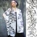 Women scarf, Original Art hand painted, Flowing Roses, petals, stunning unique and useful, perfect gift