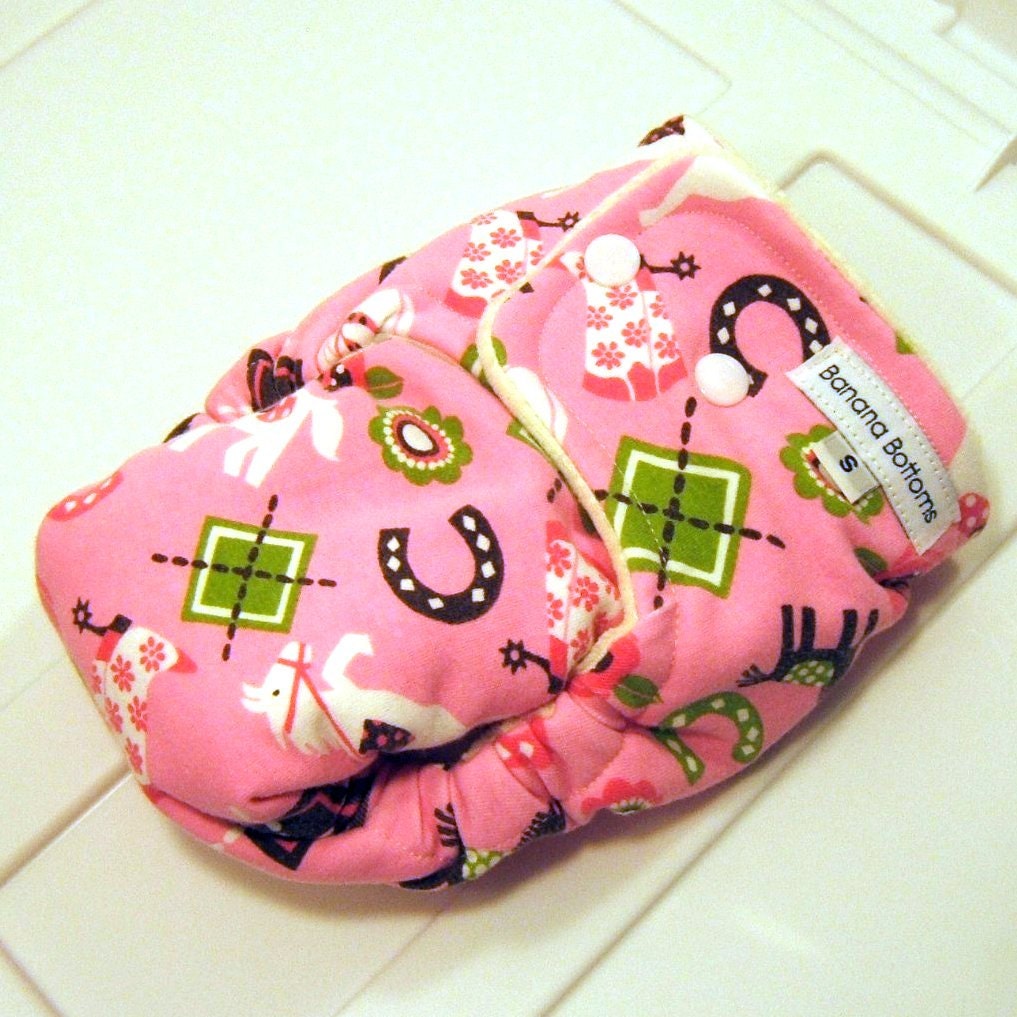 Small Cloth Diaper with cute PONY print