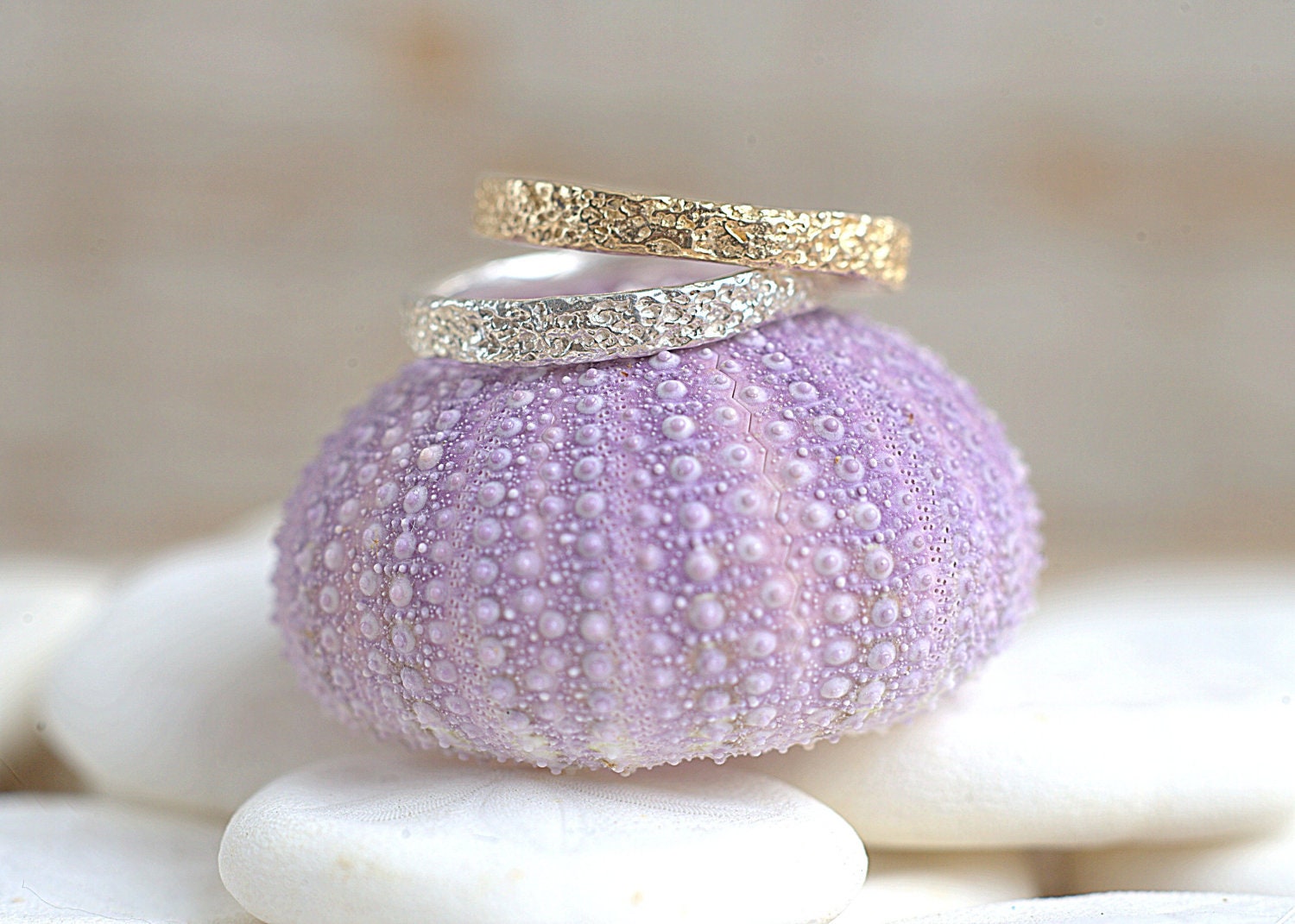 Gold Vermeil Thin Coral Band