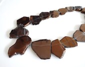 1/2 STRAND----Copper Quartz Tip Drilled Smooth Briolettes