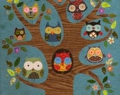 Friends of a Feather Owl Print 8.5 x 11