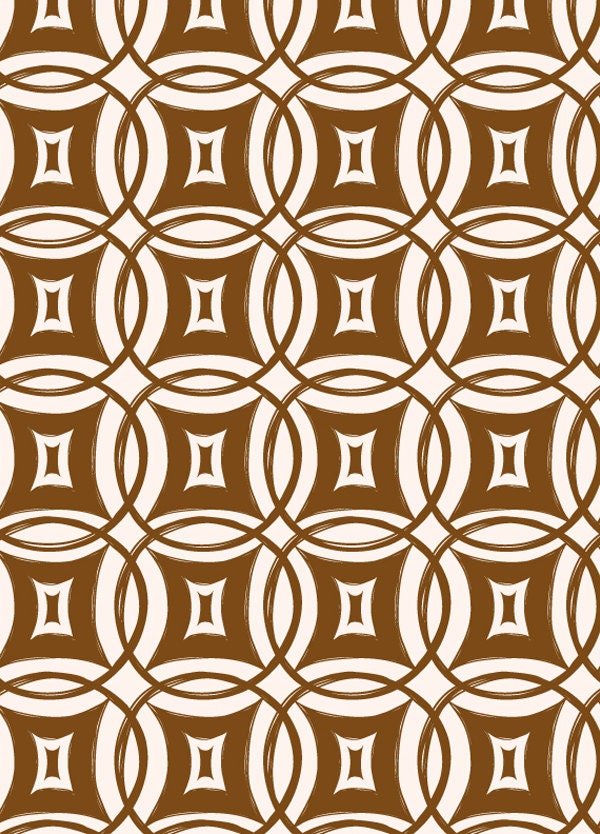 Desert Daydreams Rings Brown - CLEARANCE 1/2 Yard