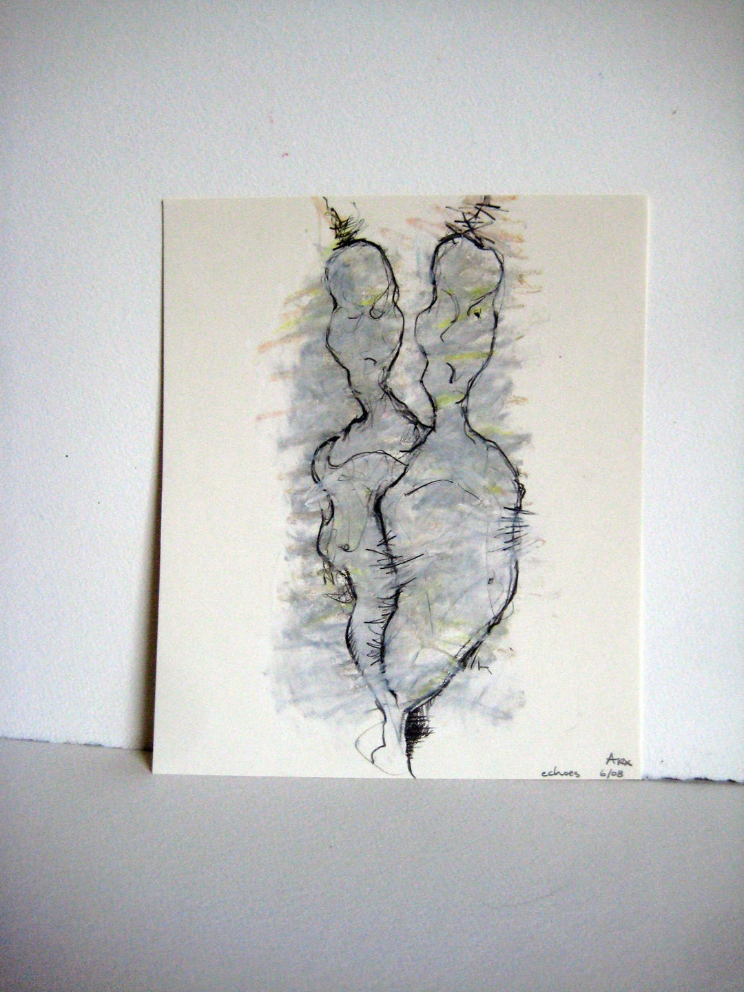 Echoes of Each Other 8" x 9 1/2 " drawing