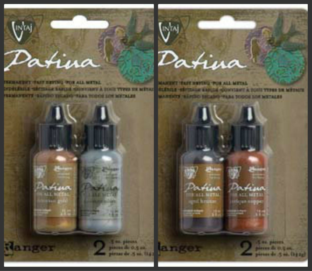 NEW - Metallic Vintaj Patina Kit - 1 pack of 1.5oz tubes of 2 colors - Made by Ranger