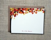 Autumn Leaves Thank You Note Cards