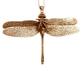 Dragon Fly Necklace Bronze (large)