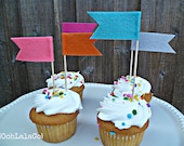 Fancy Schmancy Dessert Flags - Cupcake Toppers