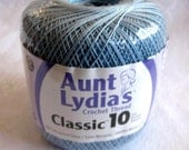Delft Blue Crochet Cotton Thread, size 10,  Aunt Lydias Classic Crochet Thread, 480