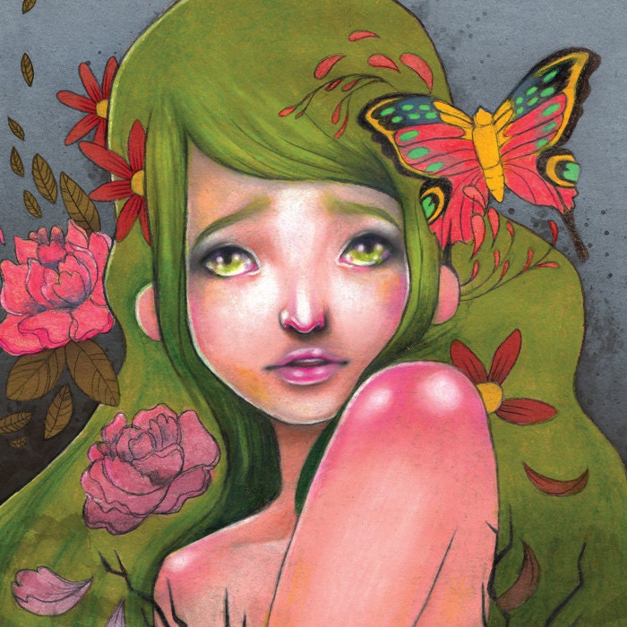 Forest Nymph / 8 x 10 Illustration Print