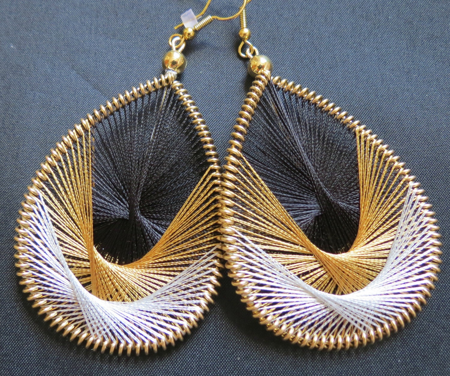 BROOKLYN- Thread Woven Earrings by Funky Lobez