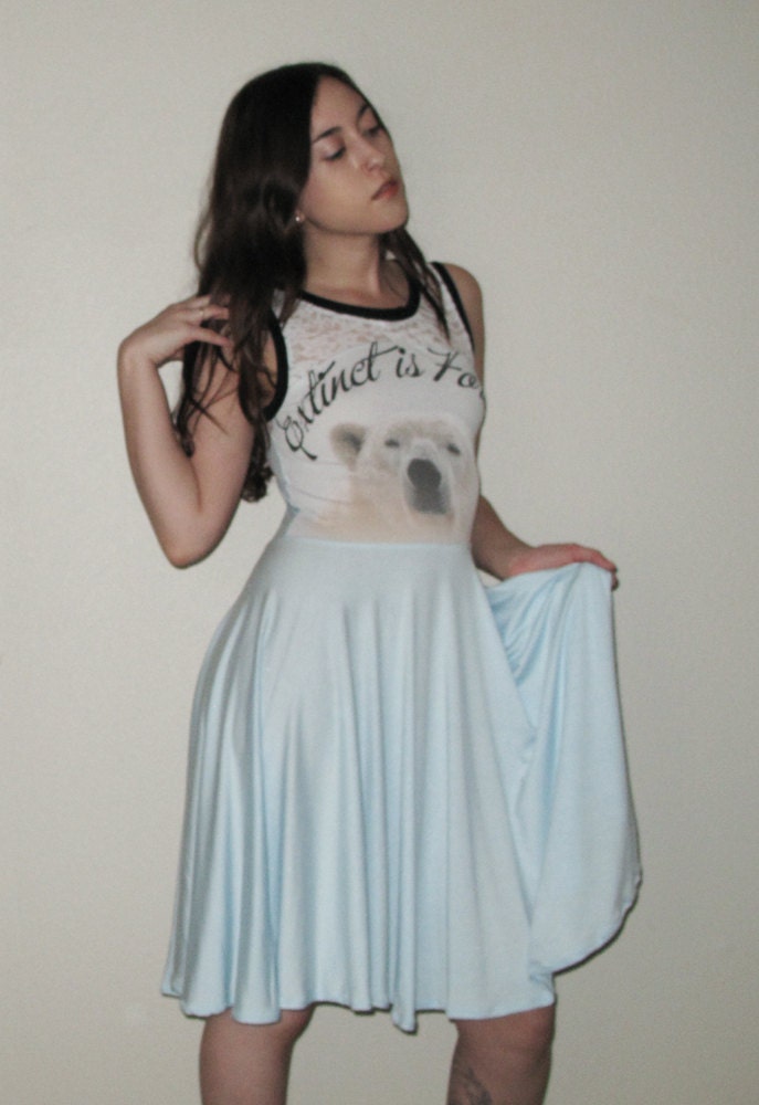 Polar Bear organic dress