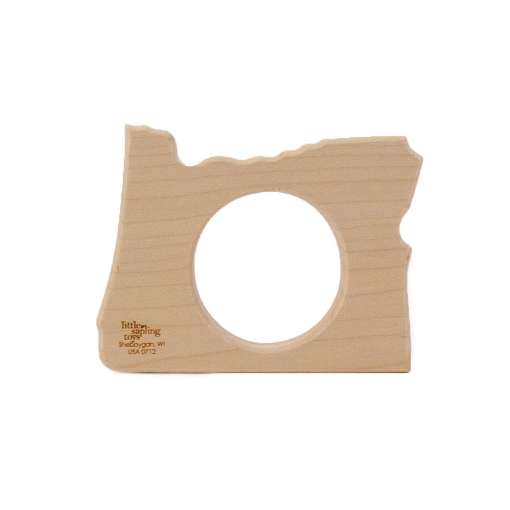 Wooden Teether Oregon State baby toy wood toy