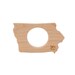Wood Teether Iowa State wooden teether baby toy