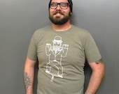 Handle Bar Pogo Stick Man- men's crew neck
