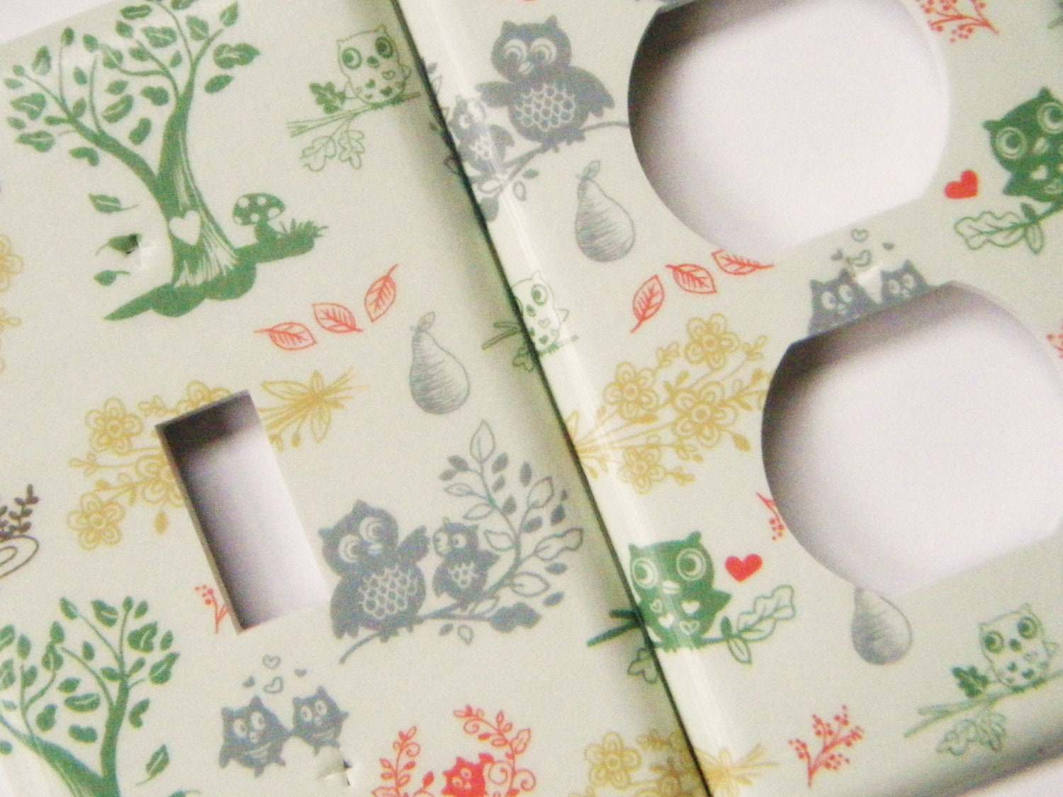 Light Switch Cover Outlet Cover Switchplate -- Woodland Friends