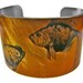 Goldfish cuff bracelet (As seen in Minnesota Monthly magazine) brass or stainless steel