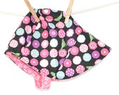 UB2  BLACKBIRD PINKS beautiful birds abound on this winter rain & snow bonnet by The Urban Baby Bonnet-- size large