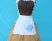 apron CINDERELLA  Work APRON  Princess style  womens full Apron from Lover Dovers