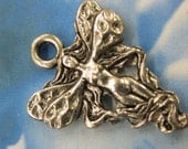 Antique Silver Cast Pewter Fairy Charms 2183SIL x2