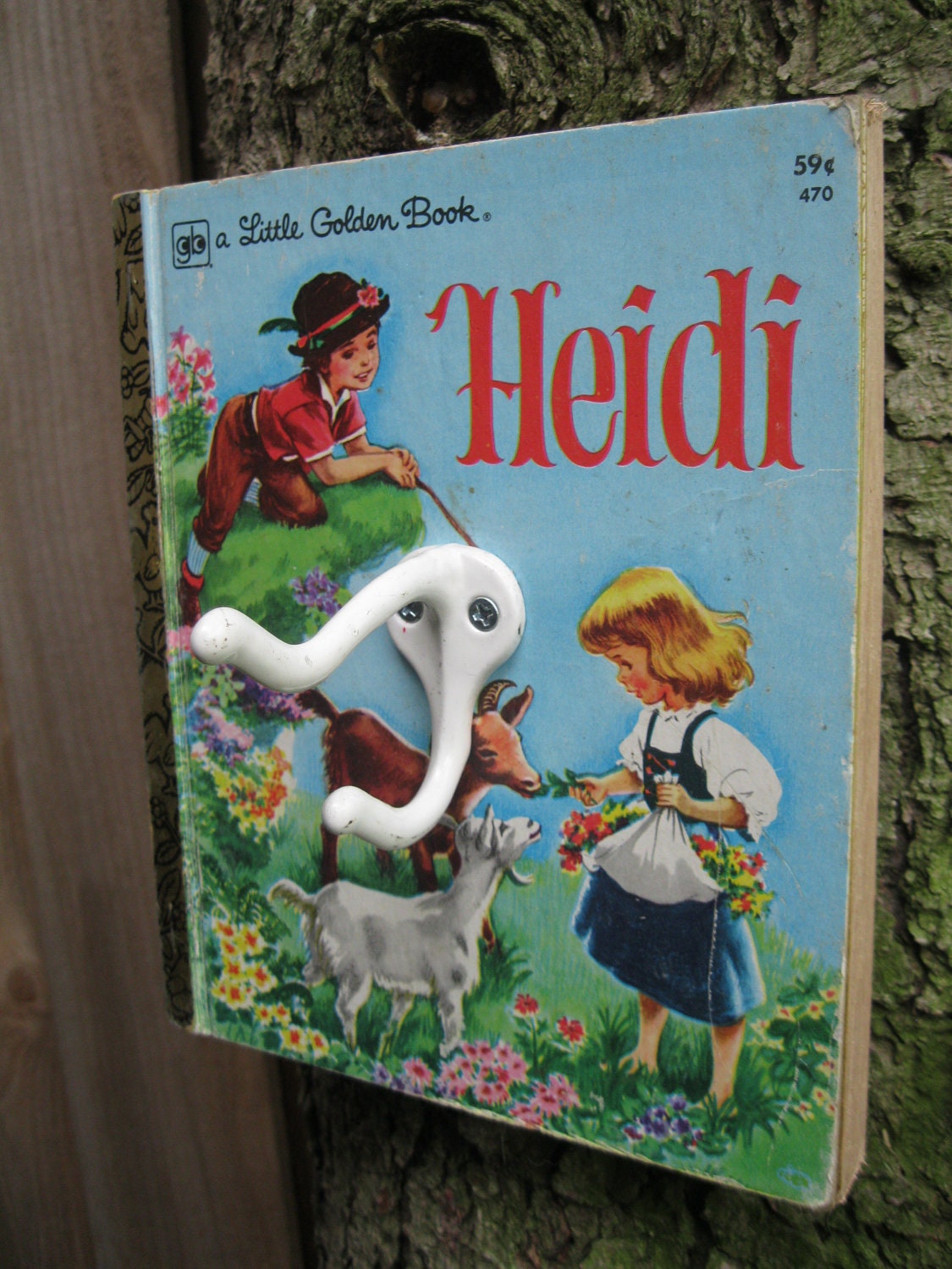 Vintage Book Hook - Heidi