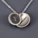Silver Joy/Sorrow Necklace - inspirational words