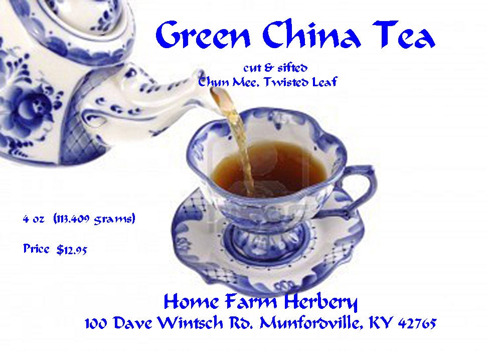 Green China Tea AKA Precious Eyebrow Tea 4 oz Shipped Free in US