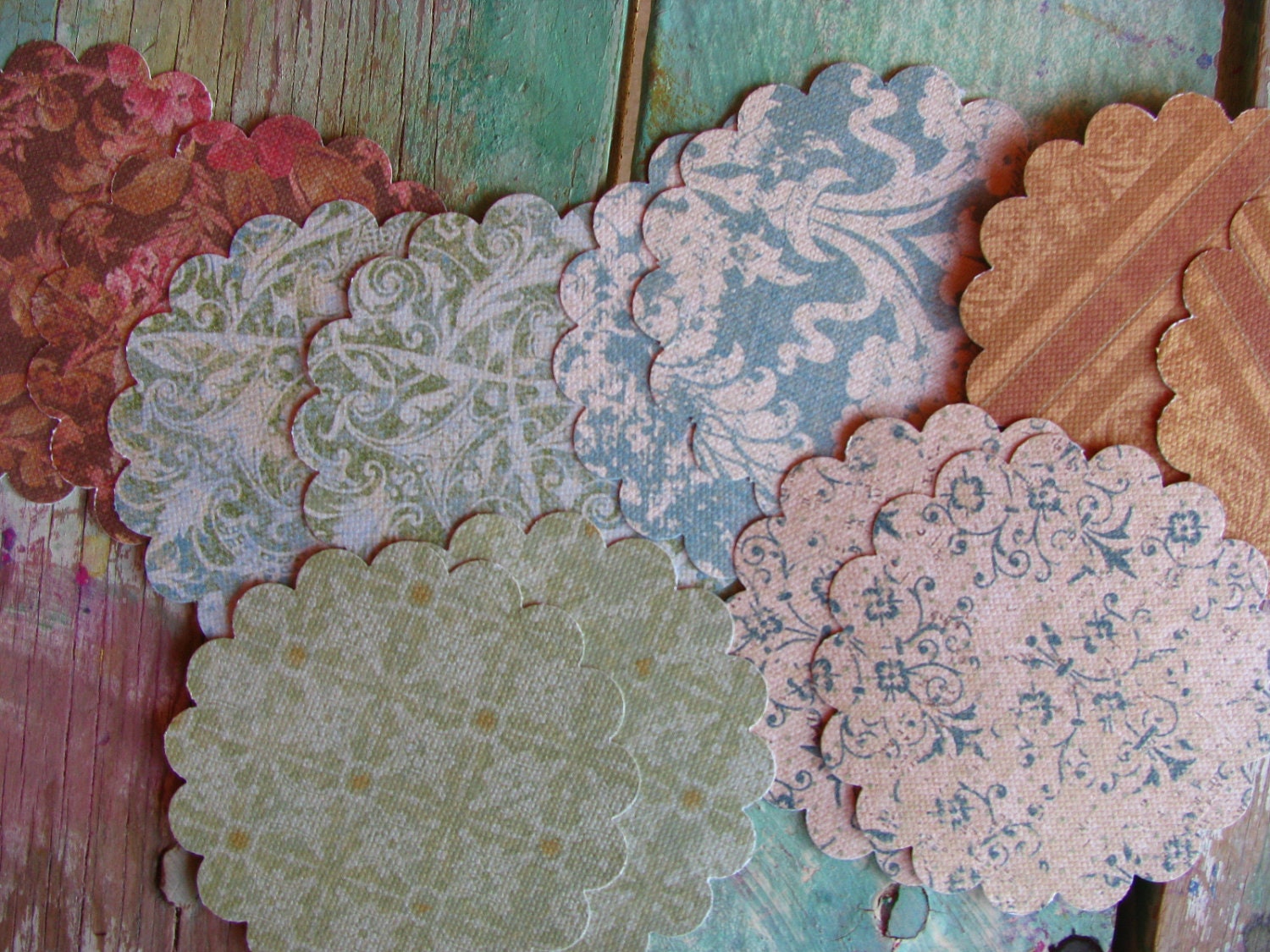 Phoebe - Journaling Spots, Tags, Set of 12