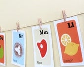 Nursery Art Print Alphabet Cards-Contemporary-Larger Size