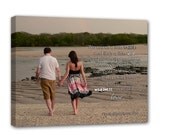 Wedding Sign Personalized Photo Canvas Text use Wedding Vows Lyrics Custom Music Personalized Art Typography and Photo on Canvas 12x16