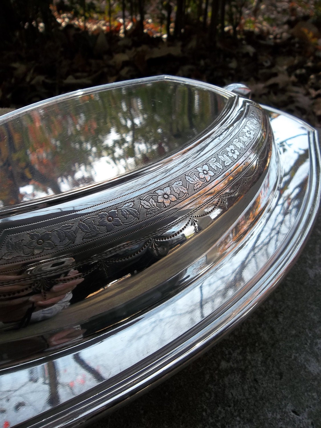 Vintage Silver Server Covered Bowl Buffet Server Silver Plate Wedding Decor Table Settings Bridal Pottery Barn Style French Country