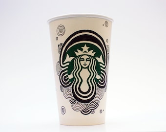 Circle Doodles Starbucks Cup
