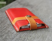 NEW iPhone 5 Leather Sleeve Case Hand Stitched - Unisex Women / Men Gift