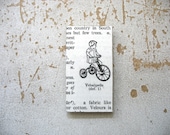 Velocipede Magnet, Tricycle Magnet, Magnet, Recycled Upcycled Eco Friendly