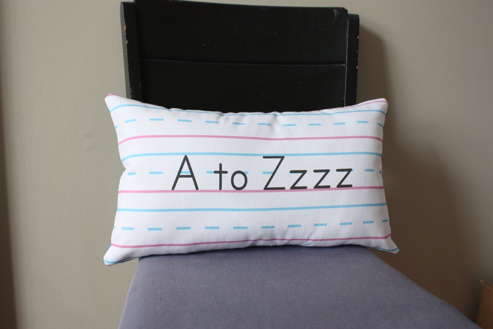 Penmanship Pillow - A to Zzzz