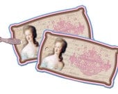 Marie Antoinette Tags Romantic Paris Gift Tags French Paris Pink