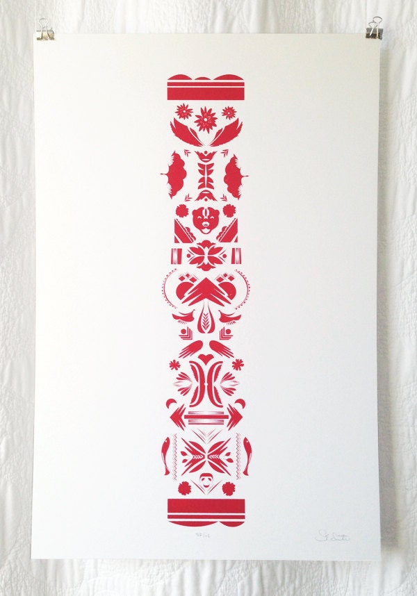Totem Screen Print
