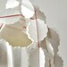 Translucent White Bauble Stitched Paper Garland Christmas
