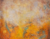 Abstract Textured Sculpted Original Painting by Andrada - Heavy Textured - Mixed media painting