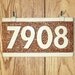 Ceramic House Sign Number Plaque for Lamp Post / Wall Mount